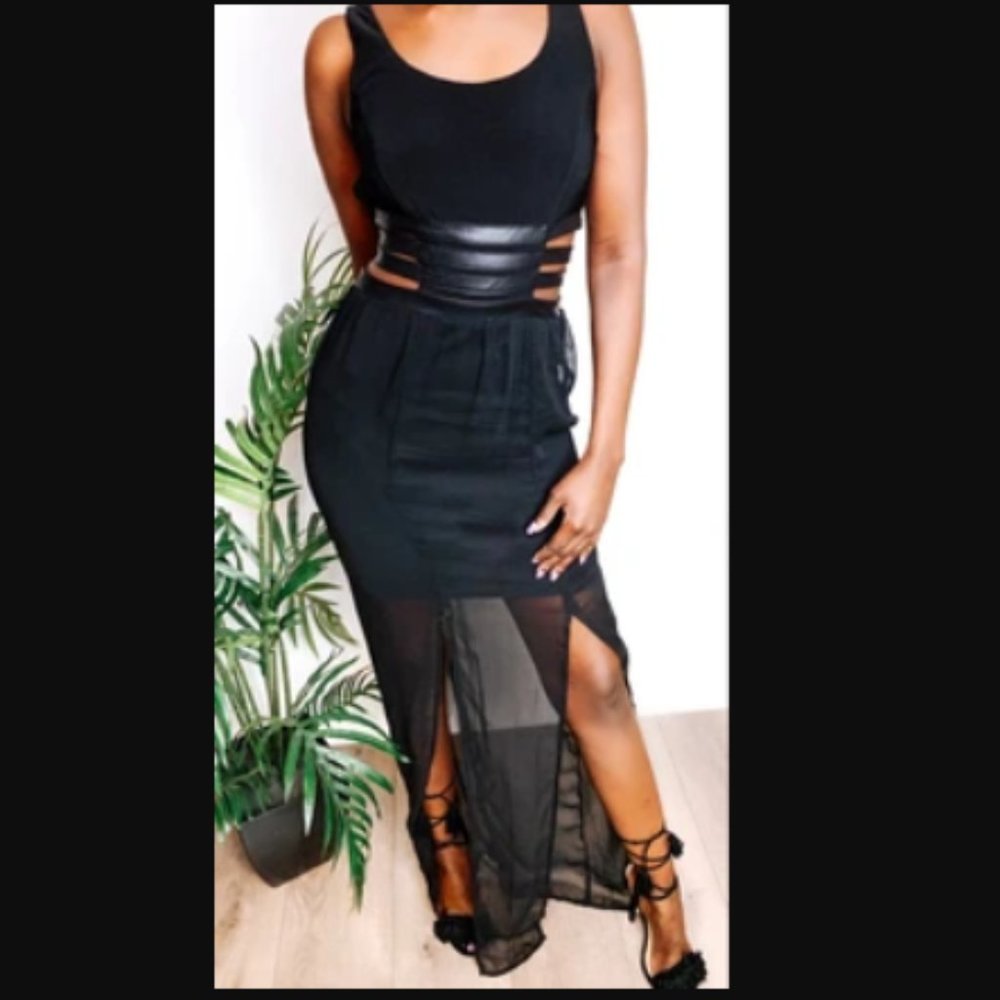 Jessica Side Slit Maxi Dress